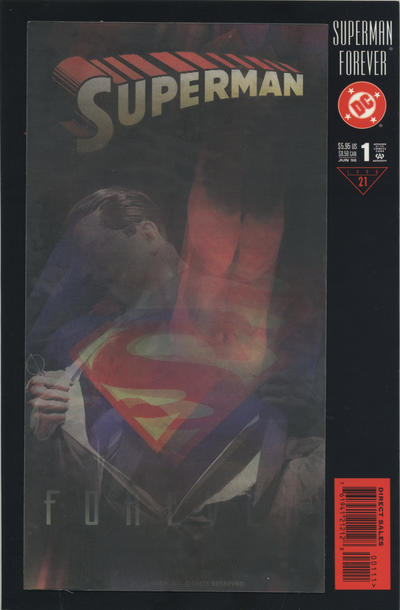 Superman Forever 1998 #1 Lenticular Cover - Direct Sales - back issue - $10.00