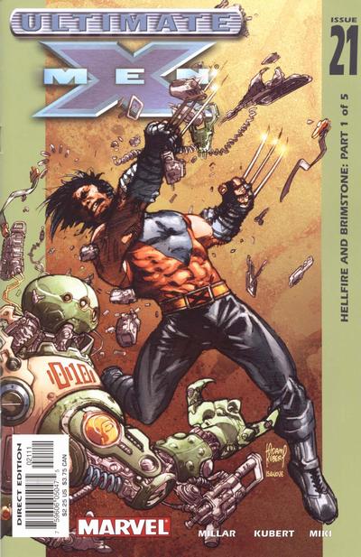 Ultimate X-Men 2001 #21 Direct Edition Signed by Adam Kubert - back issue - $15.00