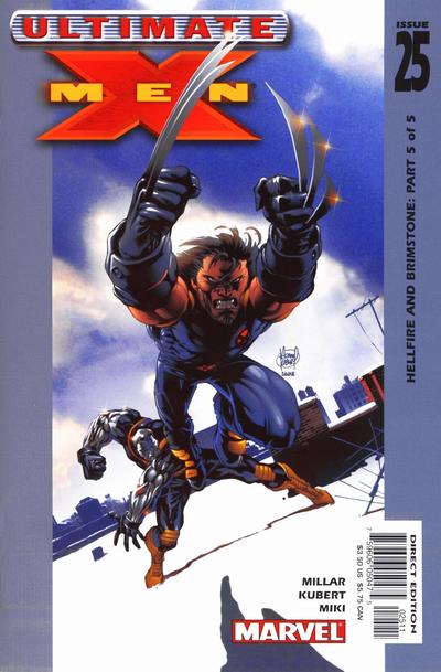 Ultimate X-Men 2001 #25 Signed by Mark Millar - back issue - $15.00