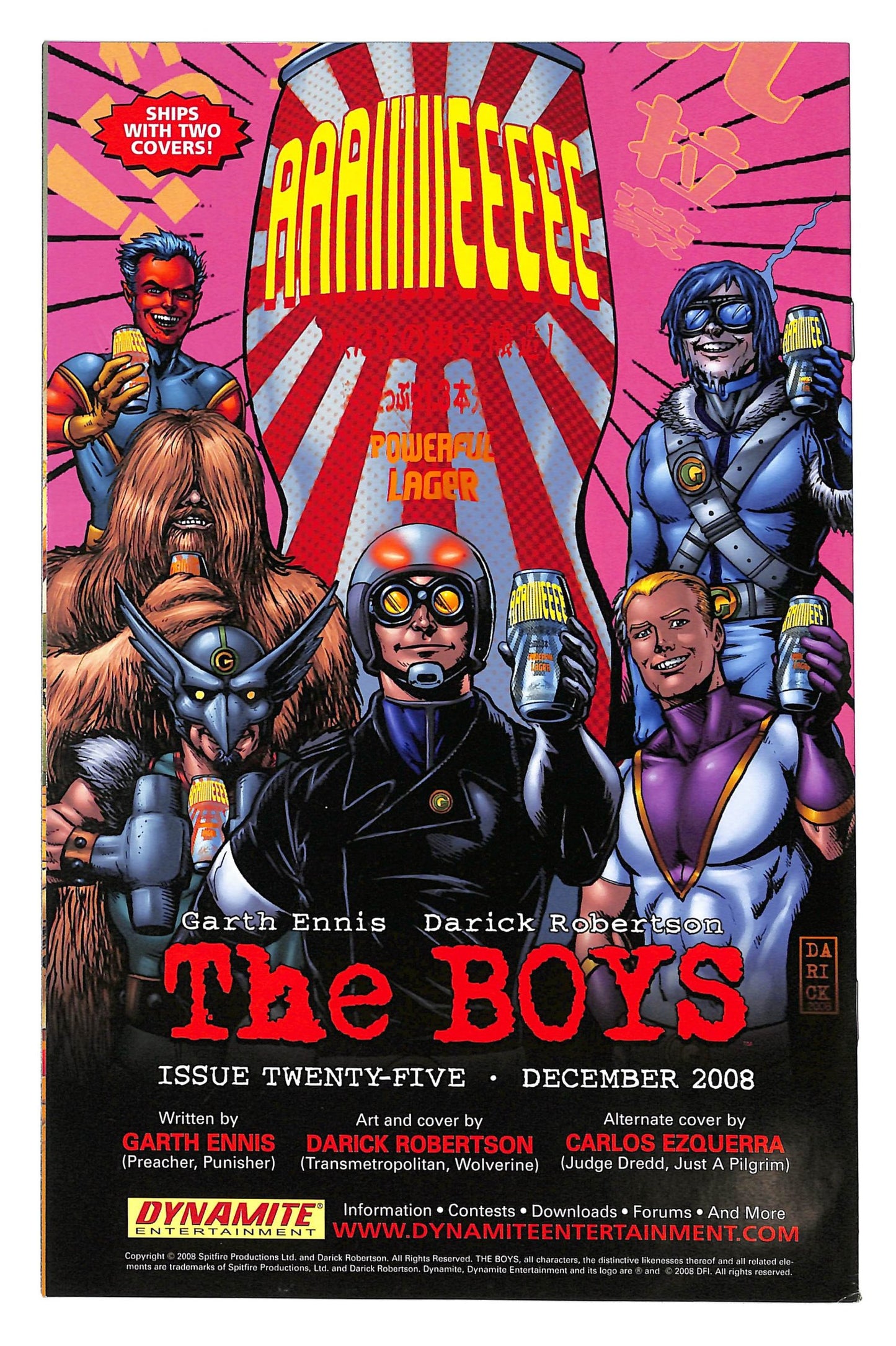 The Boys 2007 #24 Darick Roberston Black and White Cover C - back issue - $20.00