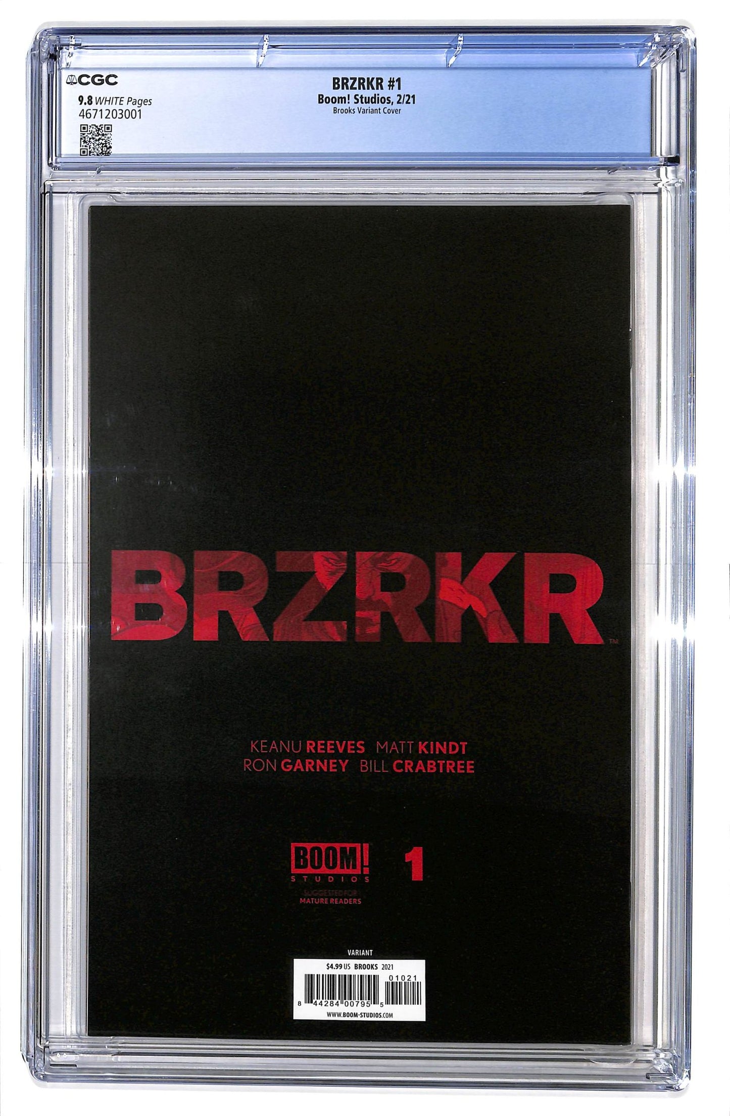 Brzrkr 2021 #1 Mark Brooks Cover - CGC 9.8 - $75.00
