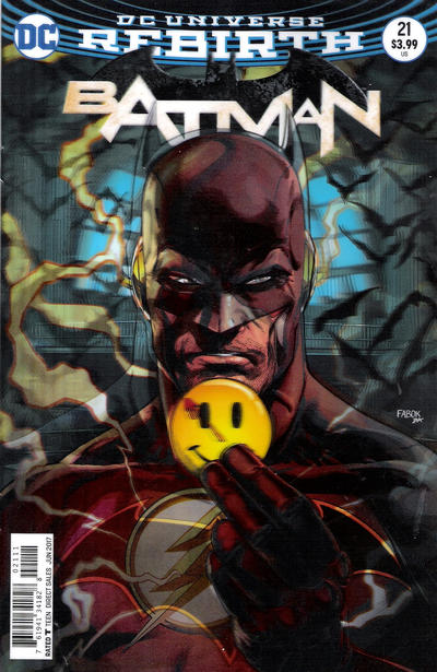 Batman 2016 #21 Jason Fabok Lenticular Cover - back issue
