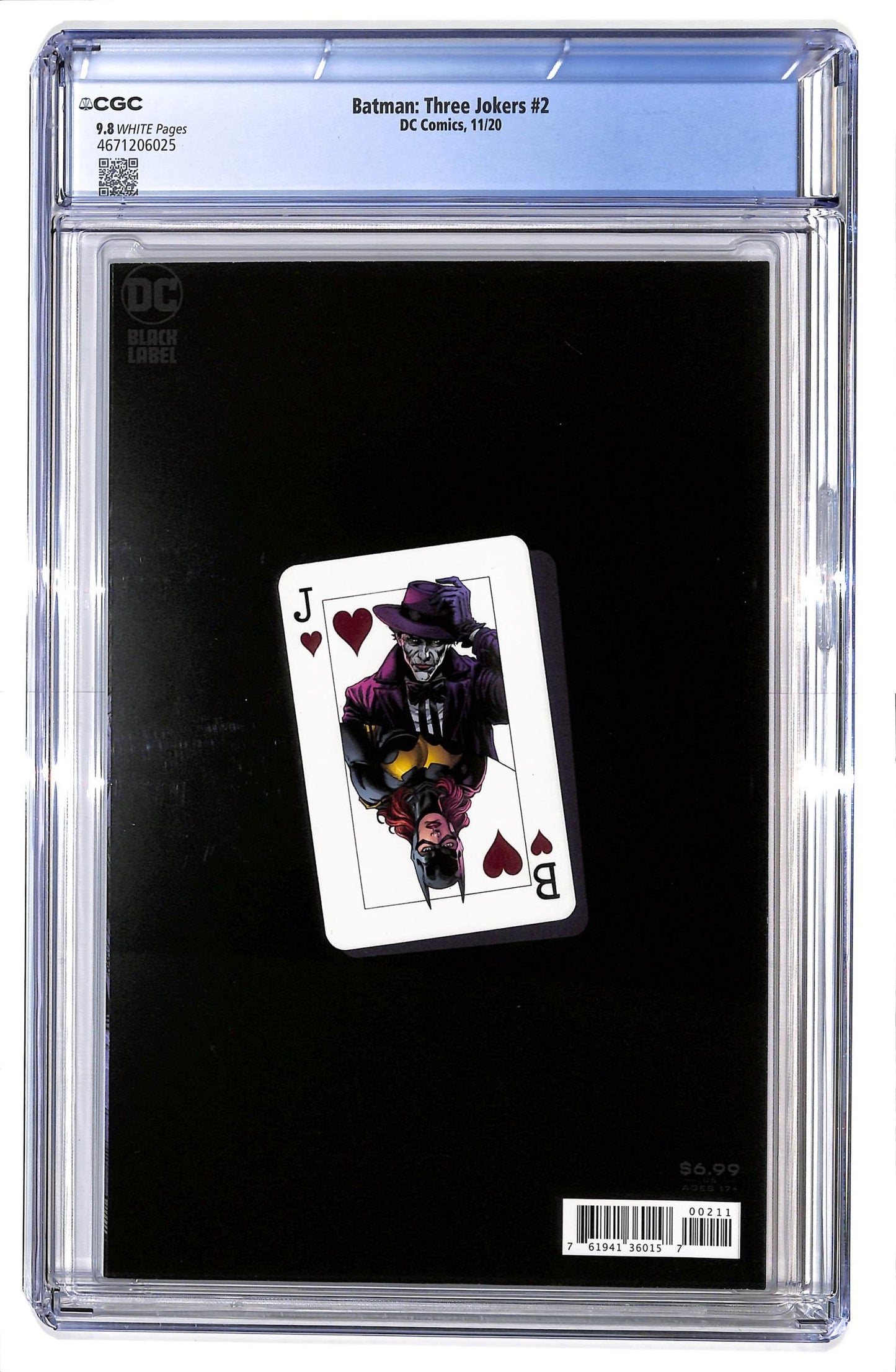 Batman: Three Jokers 2020 #2 Jason Fabok Joker Fingers to Lips Cover - CGC 9.8 - $90.00