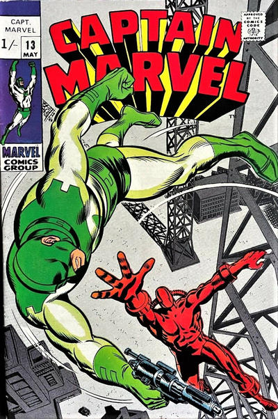 Captain Marvel 1968 #13 British - back issue - $30.00