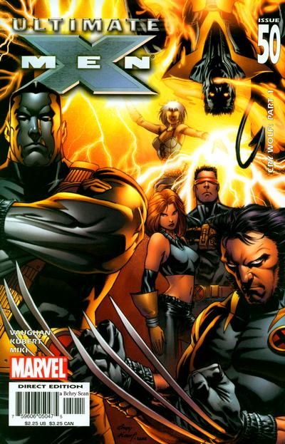 Ultimate X-Men 2001 #50 Regular Cover Signed by Andy Kubert - back issue - $15.00