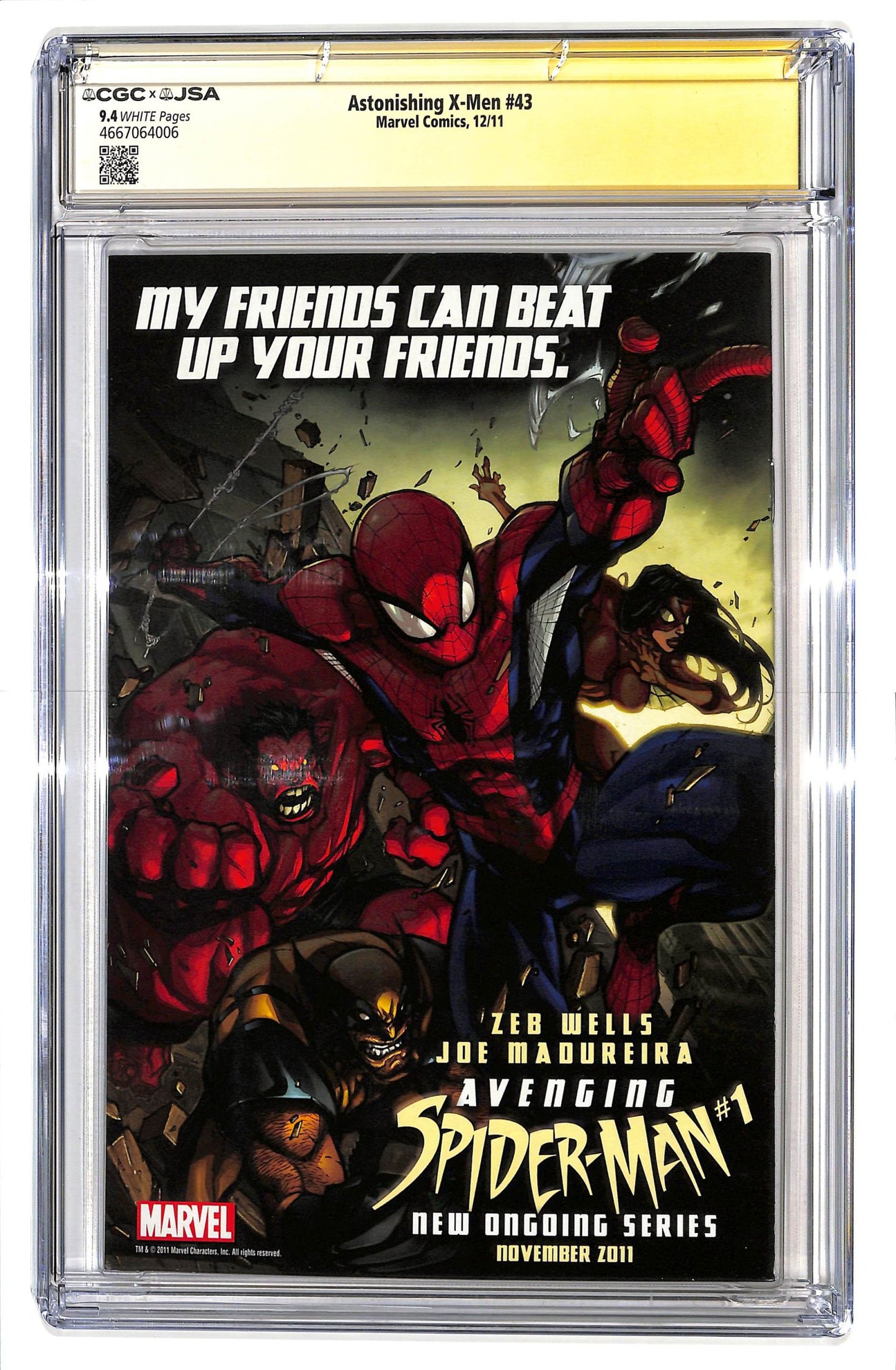 Astonishing X-Men 2004 #43 Signed by Arthur Adams Authenticated Autograph - CGC 9.4 - $100.00