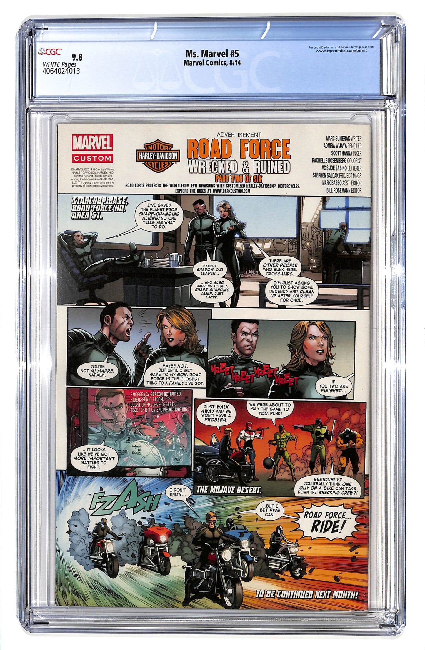 Ms. Marvel 2014 #5 - CGC 9.8 - $90.00