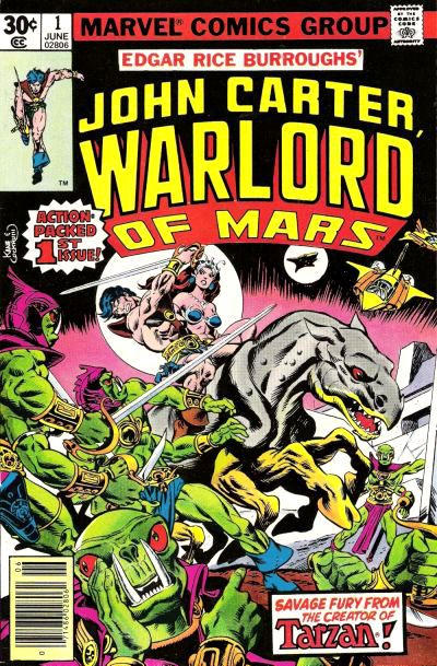 John Carter Warlord of Mars 1977 #1 30¢ - back issue - $10.00