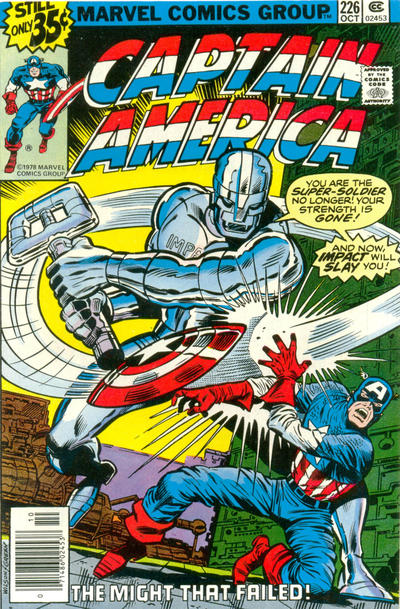Captain America 1968 #226 Regular Edition - back issue - $10.00