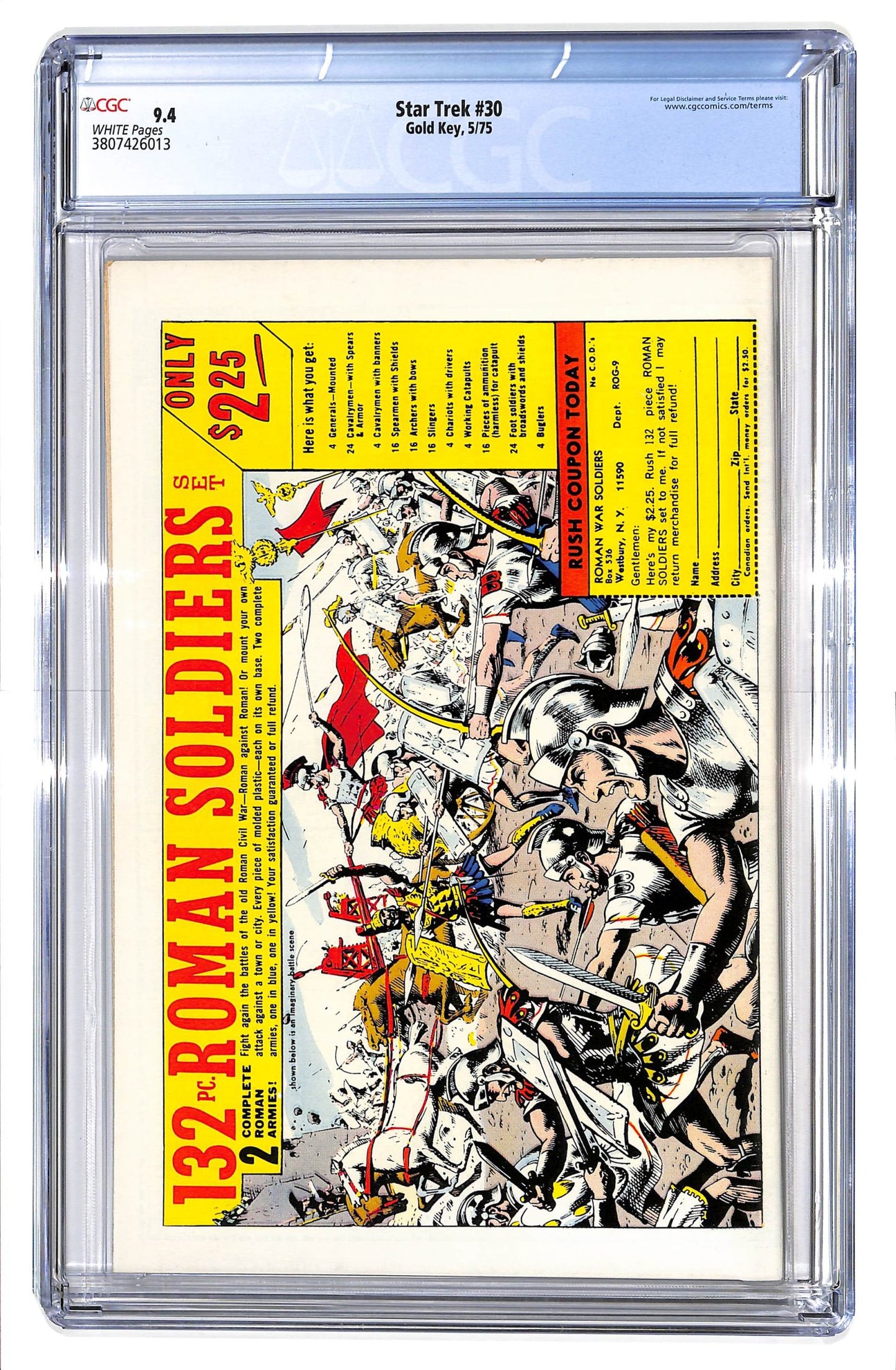 Star Trek 1967 #30 - CGC 9.4 - $125.00