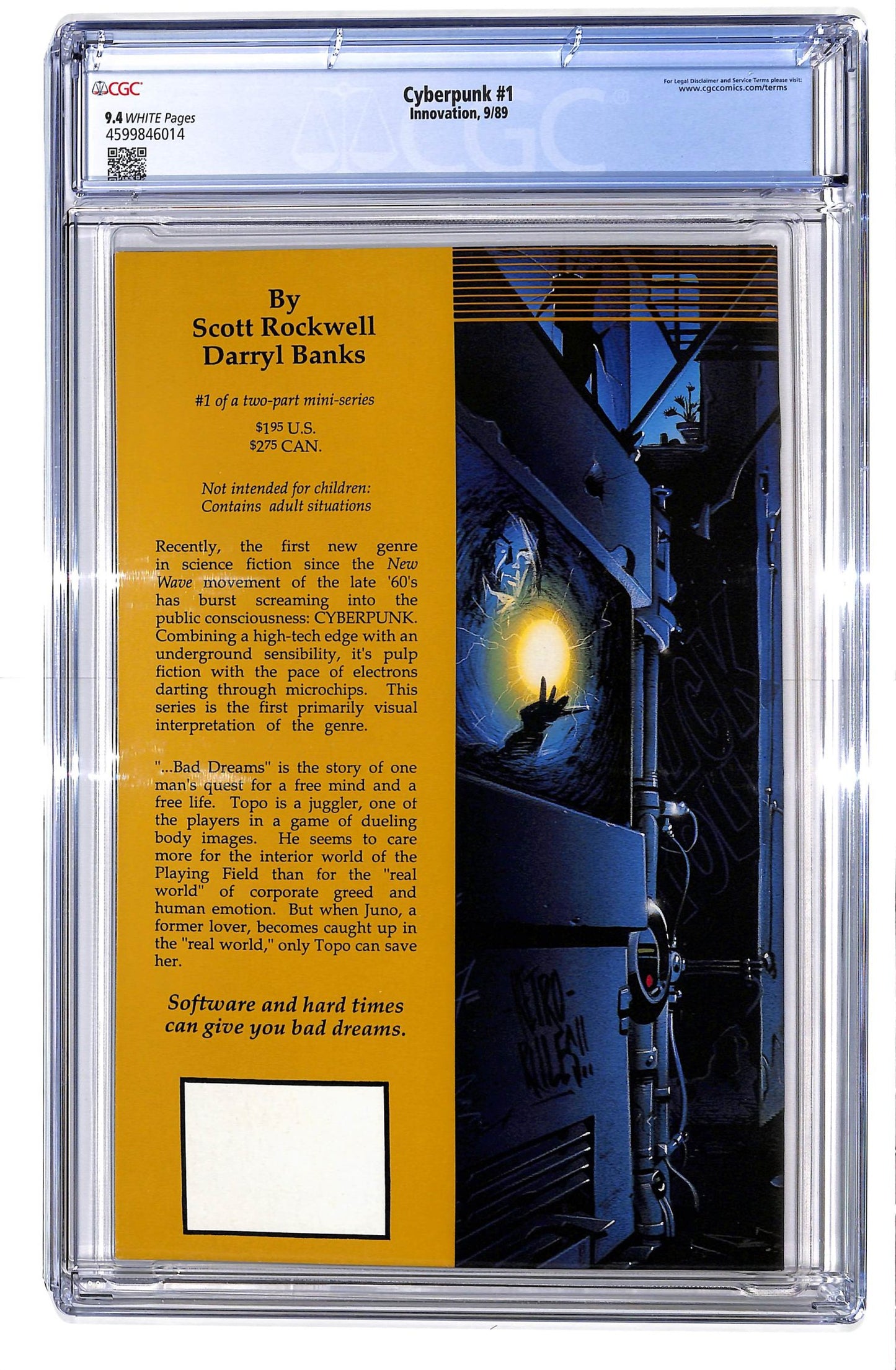 Cyberpunk 1989 #1 - CGC 9.4 - $140.00