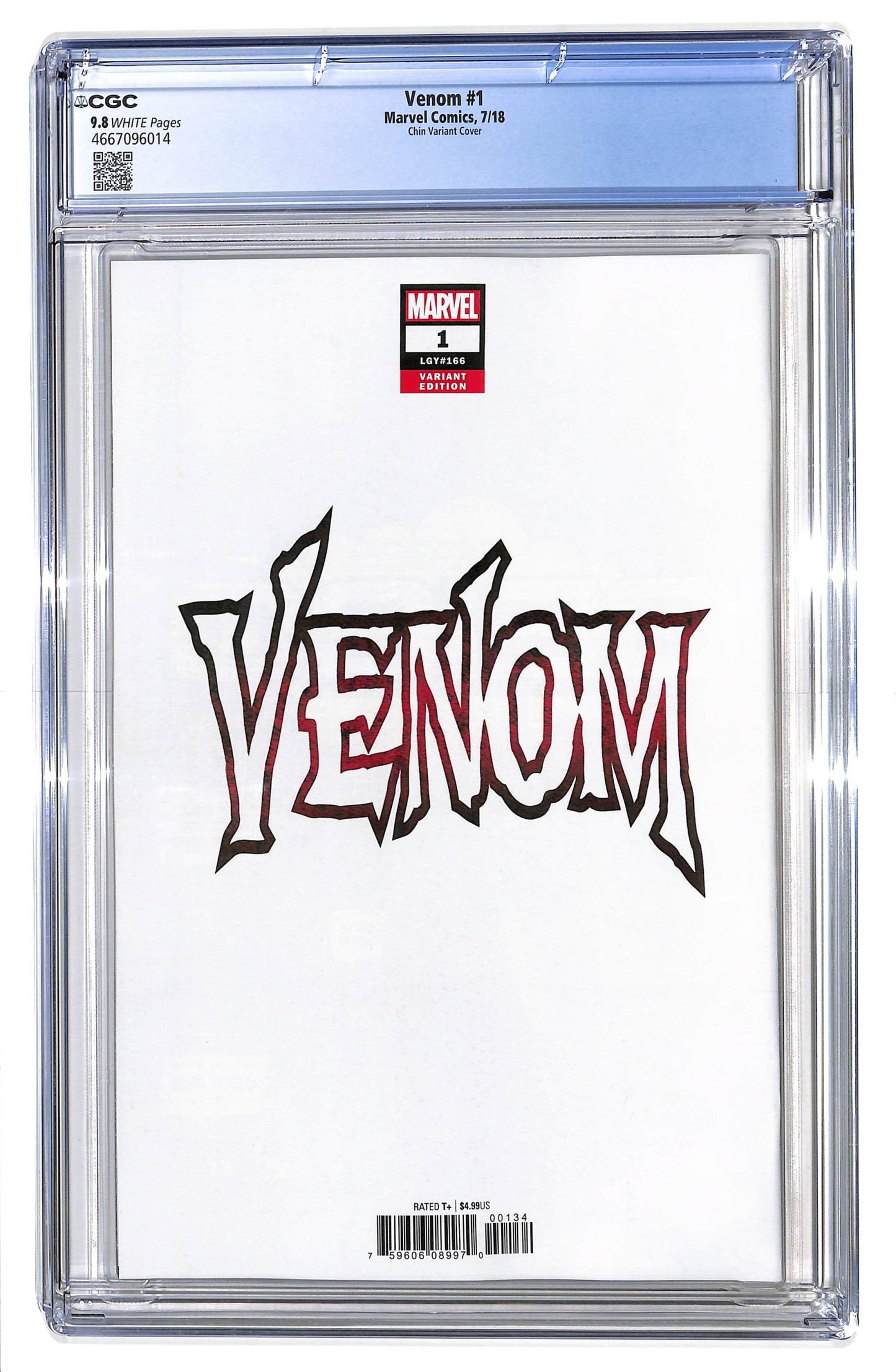 Venom 2018 #1 166 Variant Edition - Joyce Chin Cover - CGC 9.8 - $55.00