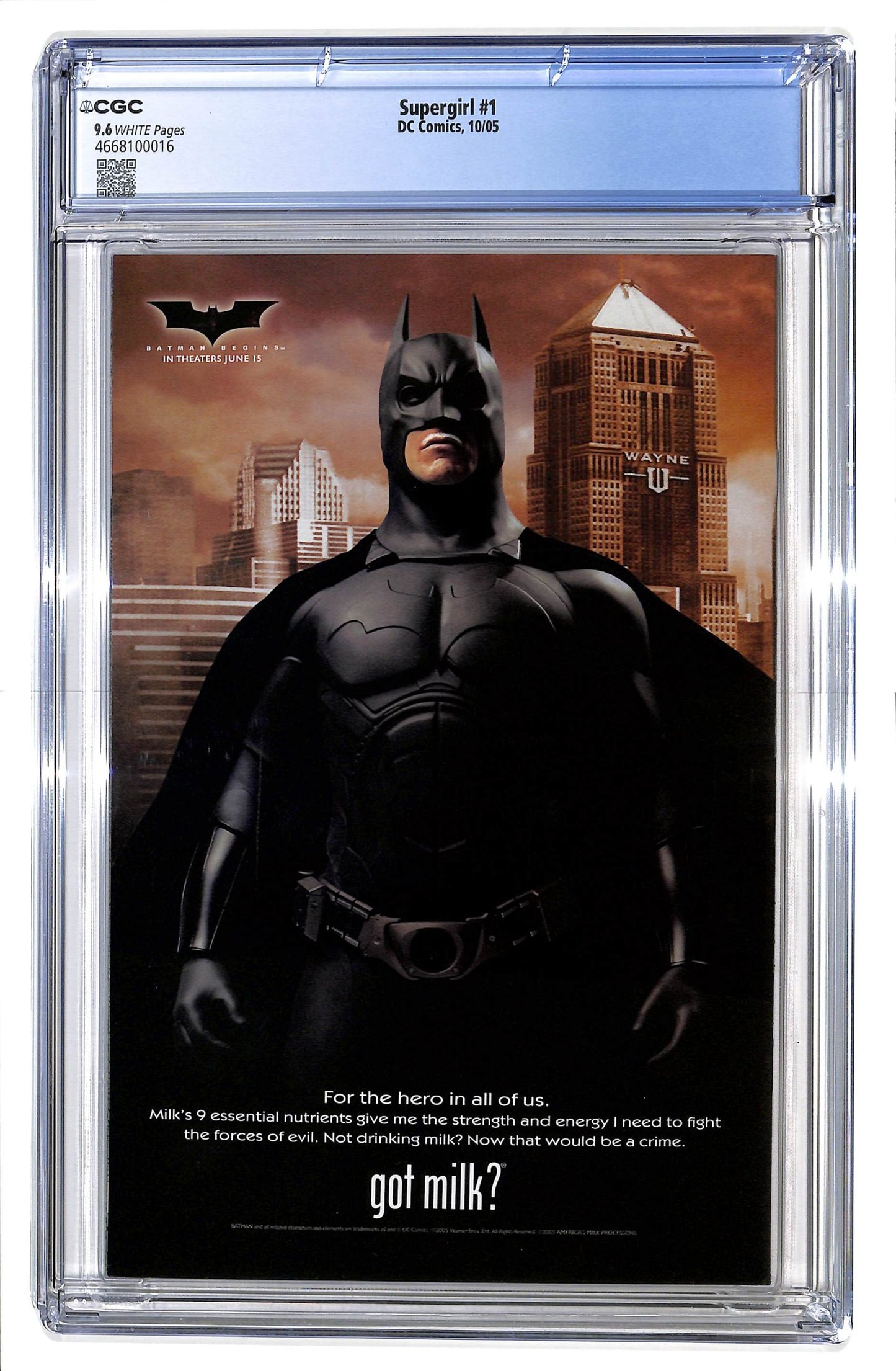 Supergirl 2005 #1 Direct Sales - Ian Churchill / Norm Rapmund Cover - CGC 9.8 - $60.00