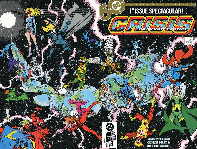 Crisis on Infinite Earths 1985 #1 Direct ed. - back issue - $10.00