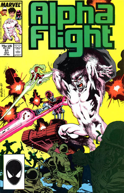 Alpha Flight 1983 #51 Direct ed. - back issue - $10.00