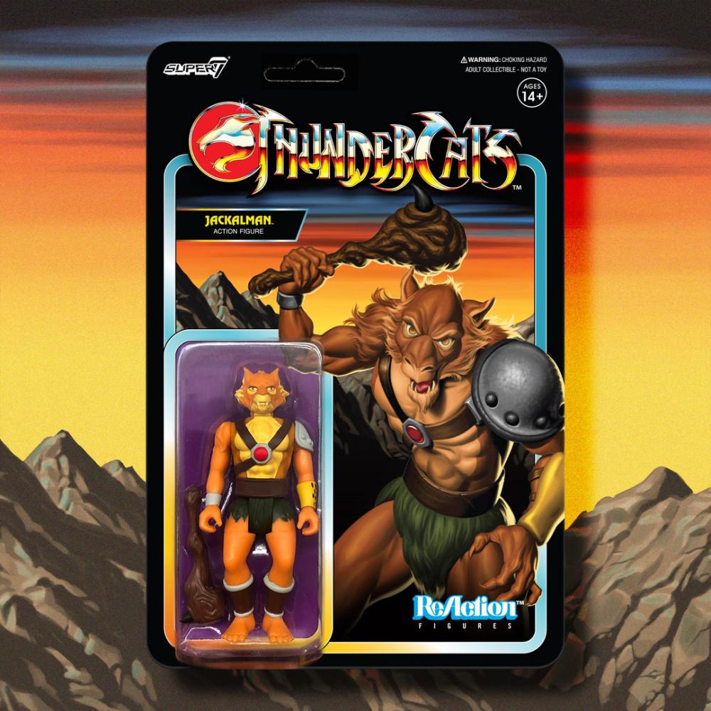 THUNDERCATS WAVE 1 JACKALMAN REACTION FIGURE