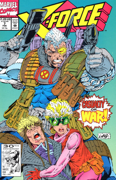 X-Force 1991 #7 Direct ed. - back issue - $3.00