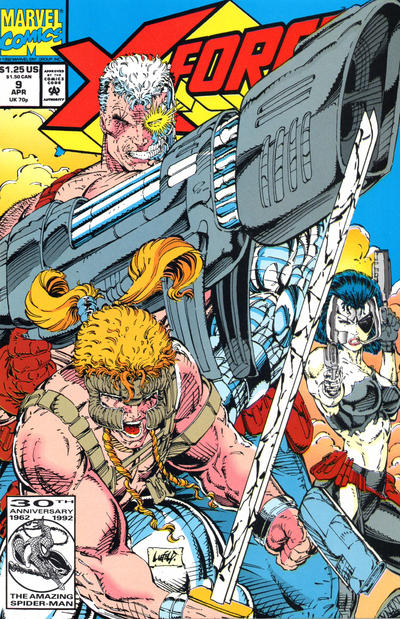 X-Force 1991 #9 Direct ed. - back issue - $10.00