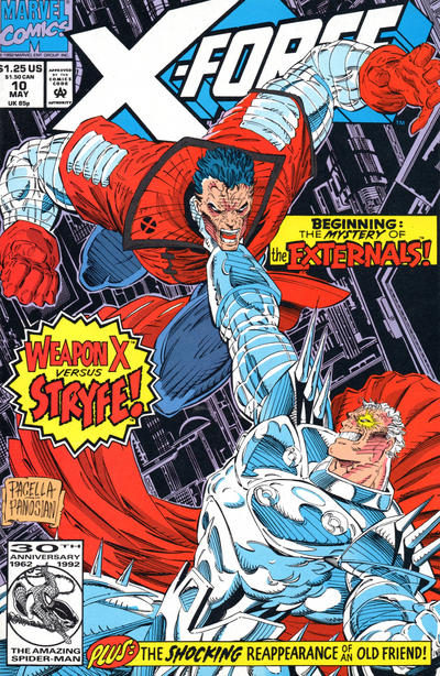 X-Force 1991 #10 Direct ed. - back issue - $3.00