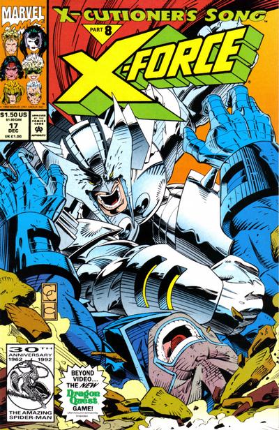X-Force 1991 #17 Direct ed. - back issue - $3.00