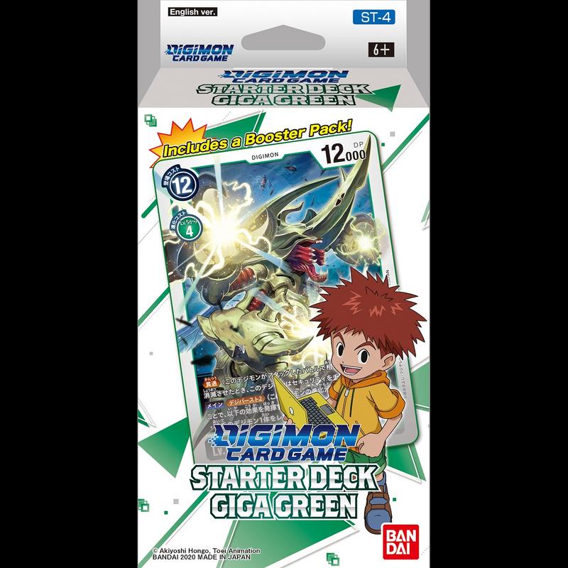 digimon card game starter deck giga green Unboxing/Review (Digimon Game) Kabuterimon [ST4-08] (Online Participant) [Starter