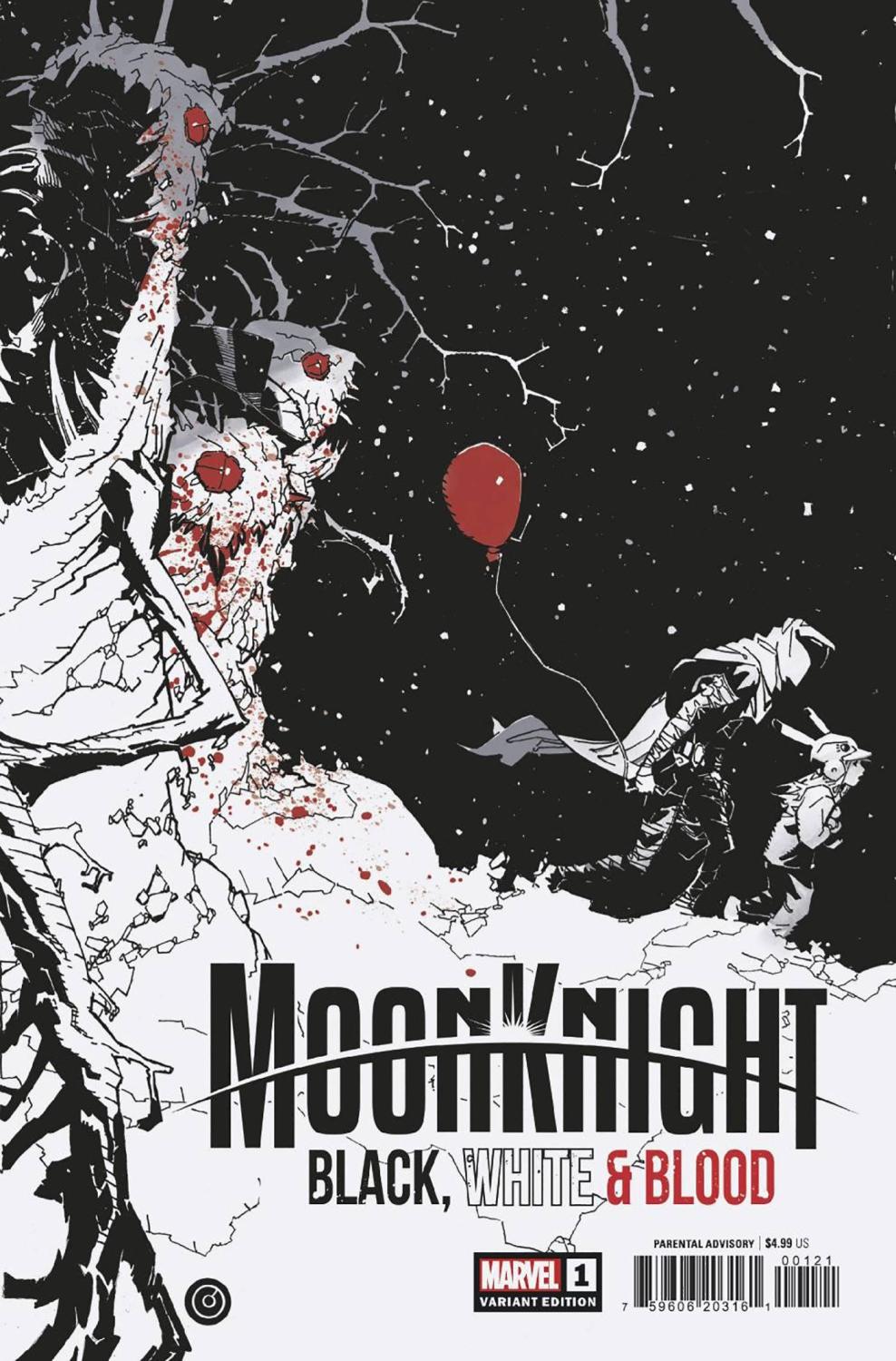 MOON KNIGHT BLACK WHITE BLOOD #1 BACHALO VAR (OF 4)