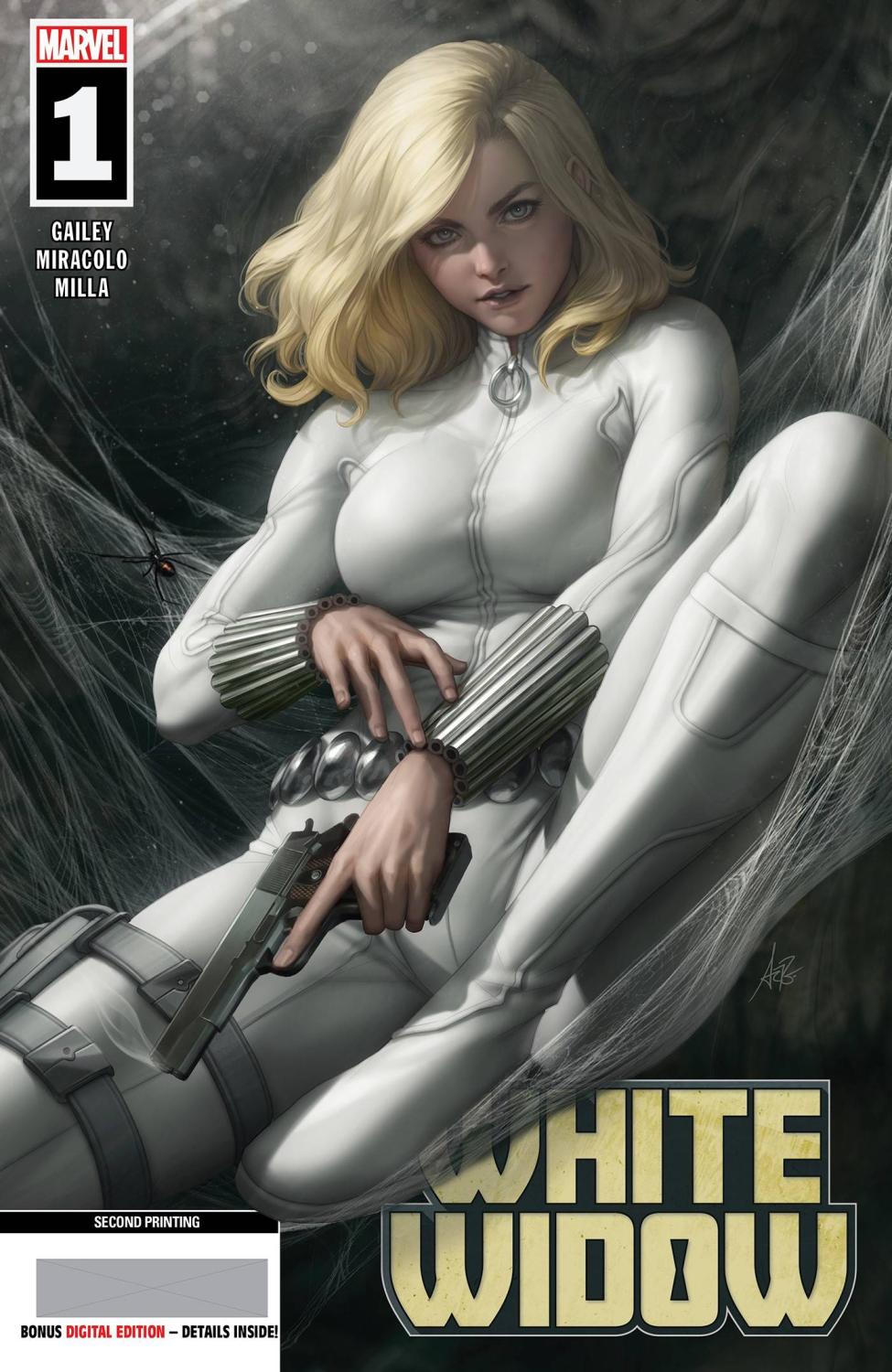 WHITE WIDOW #1 2ND PRINTING ARTGERM VAR