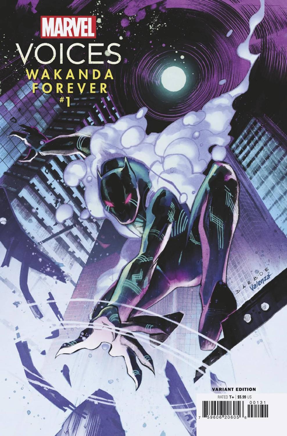 MARVELS VOICES WAKANDA FOREVER #1 DARBOE VAR