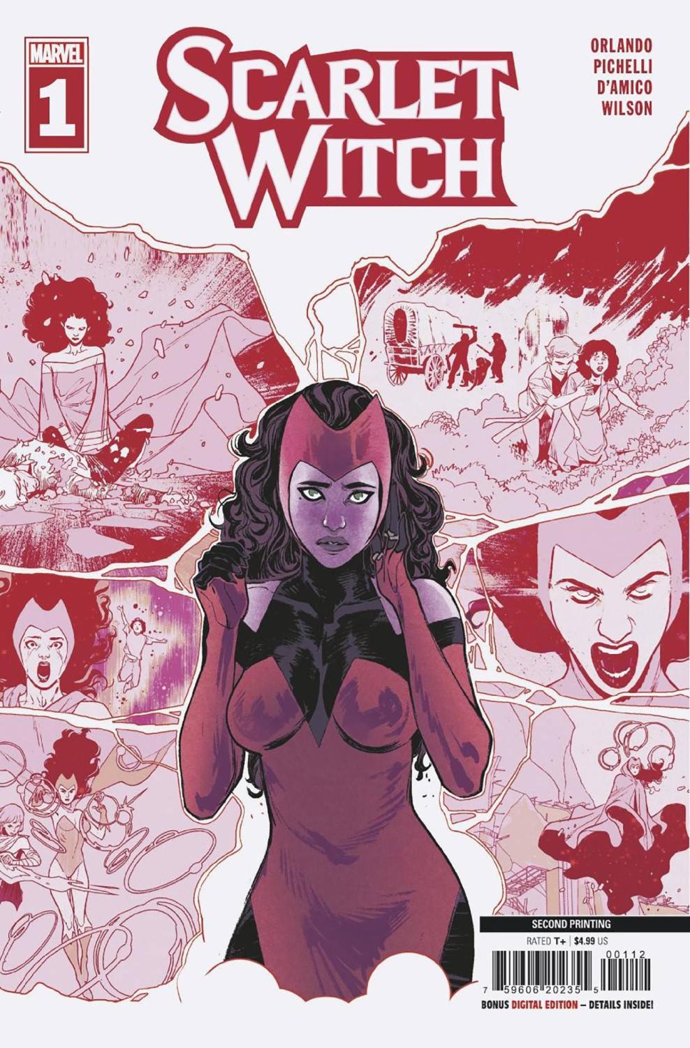 SCARLET WITCH #1 2ND PRINTING PICHELLI VAR