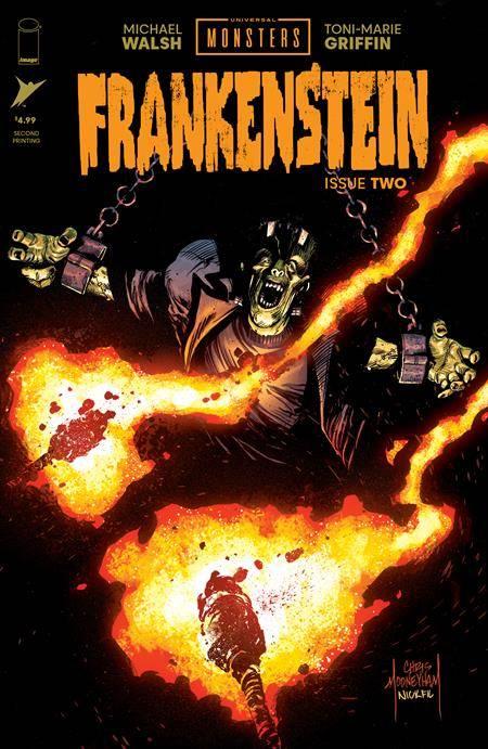 UNIVERSAL MONSTERS FRANKENSTEIN #2 SECOND PRINTING OF 4 CVR A
