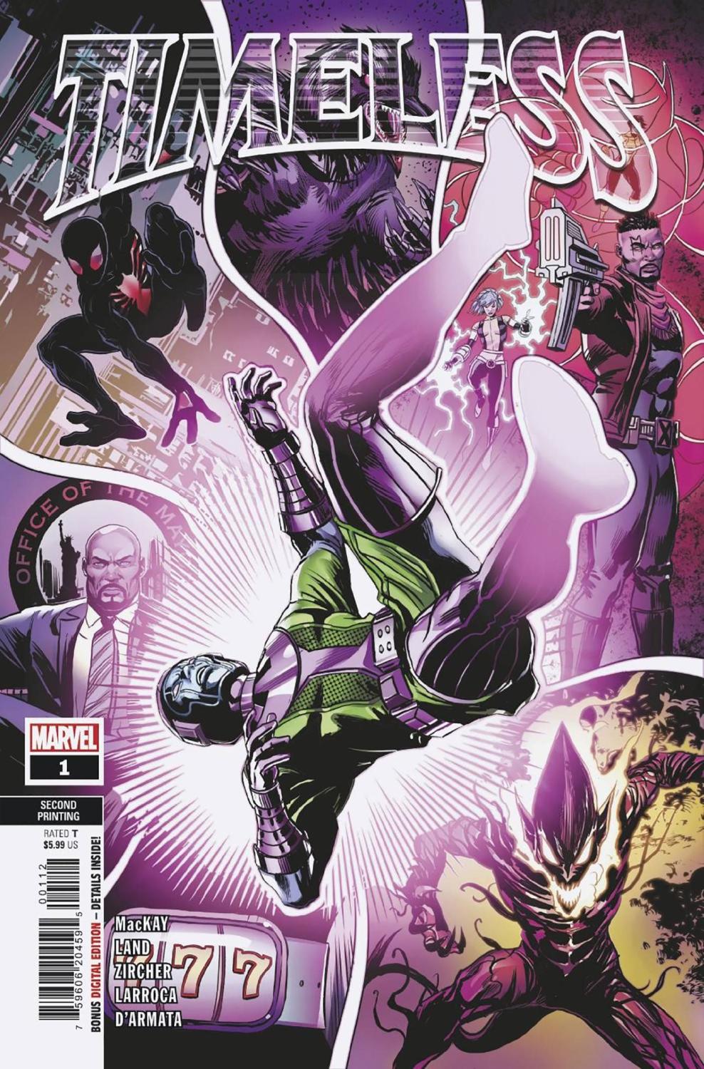 TIMELESS #1 ZIRCHER 2ND PRINTING VAR