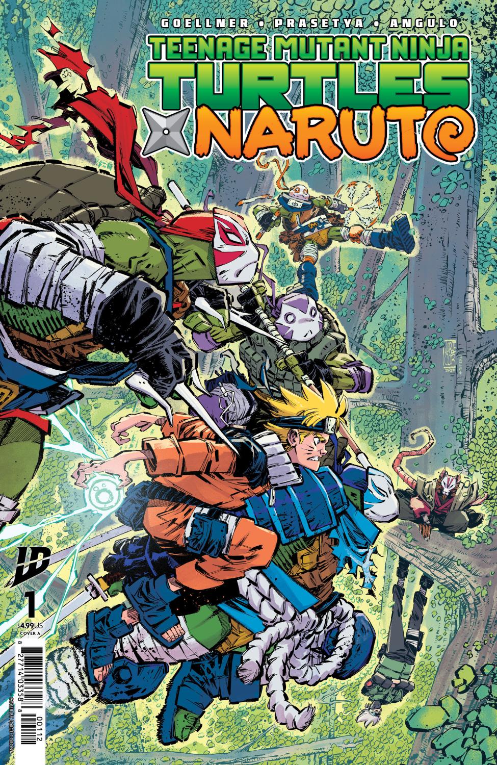 TEENAGE MUTANT NINJA TURTLES X NARUTO #1 COVER A CORONA SECOND PRINTING CVR A