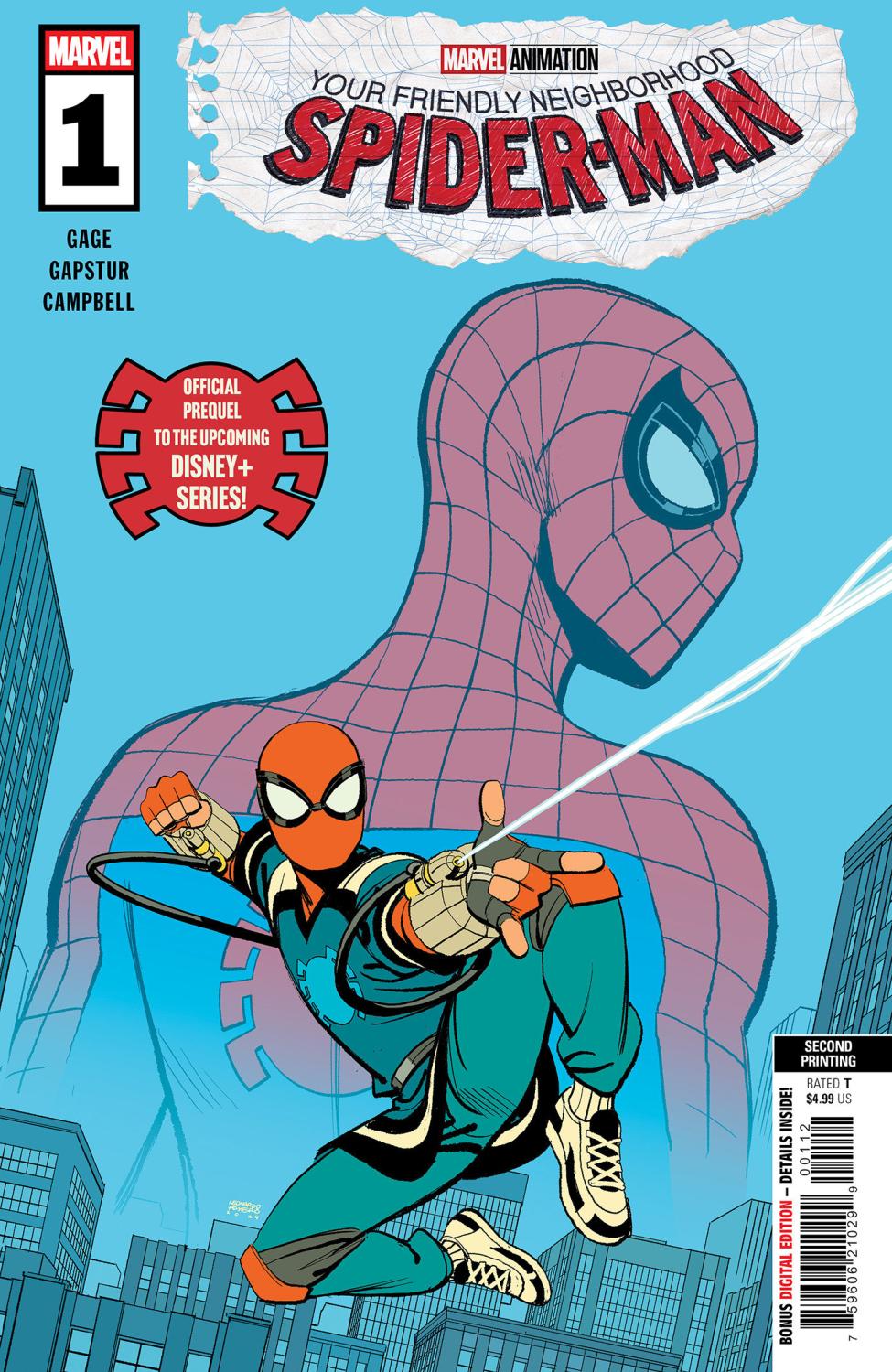 YOUR FRIENDLY NEIGHBORHOOD SPIDER-MAN #1 LEONARDO ROMERO 2ND PRINTING VAR