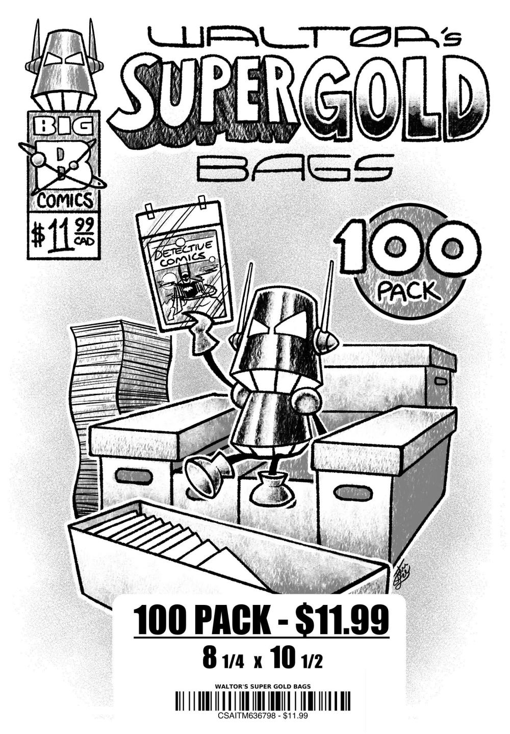 WALTOR'S SUPERGOLD BAGS 100 PACK