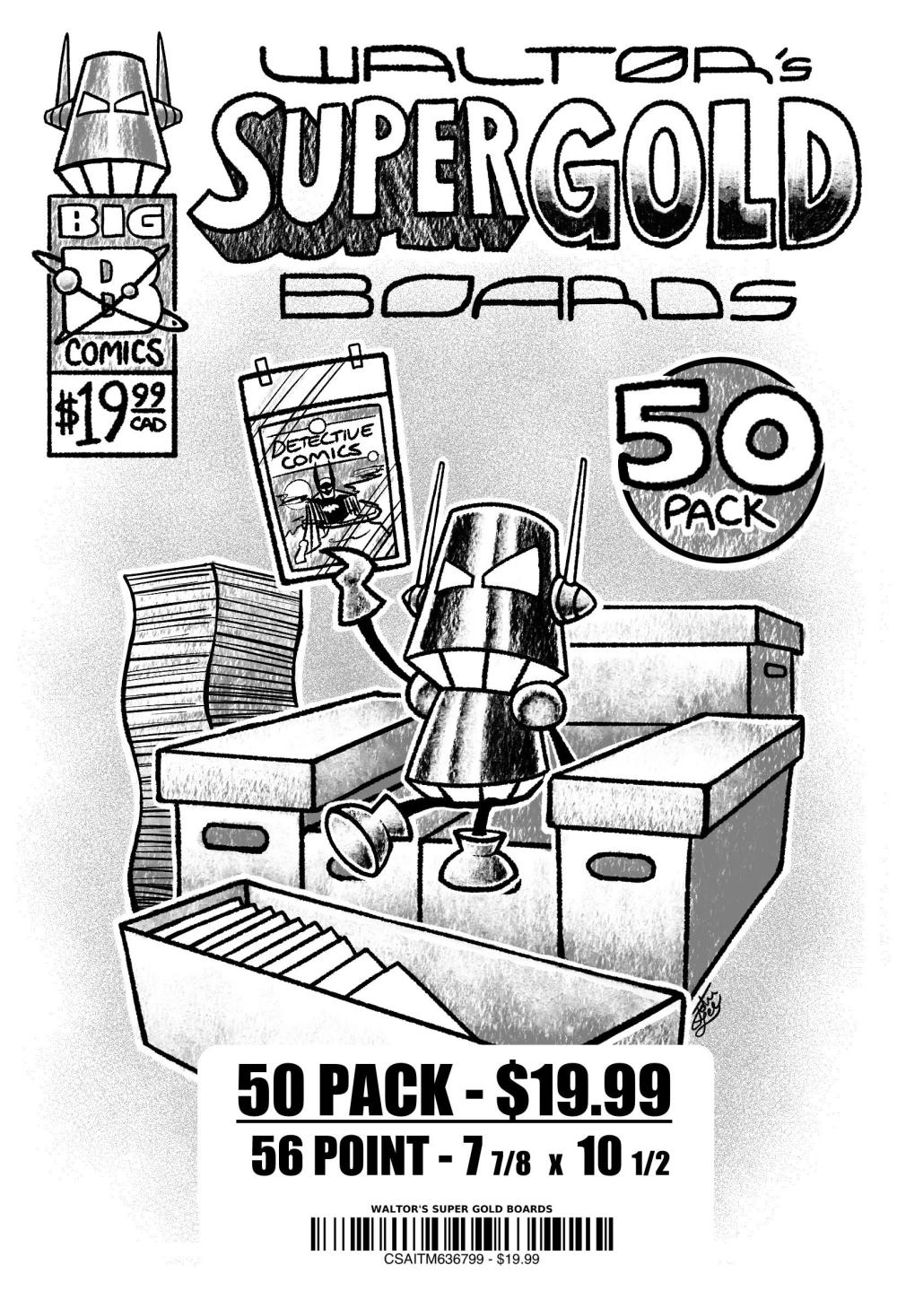 WALTOR'S SUPERGOLD BOARDS 50 PACK