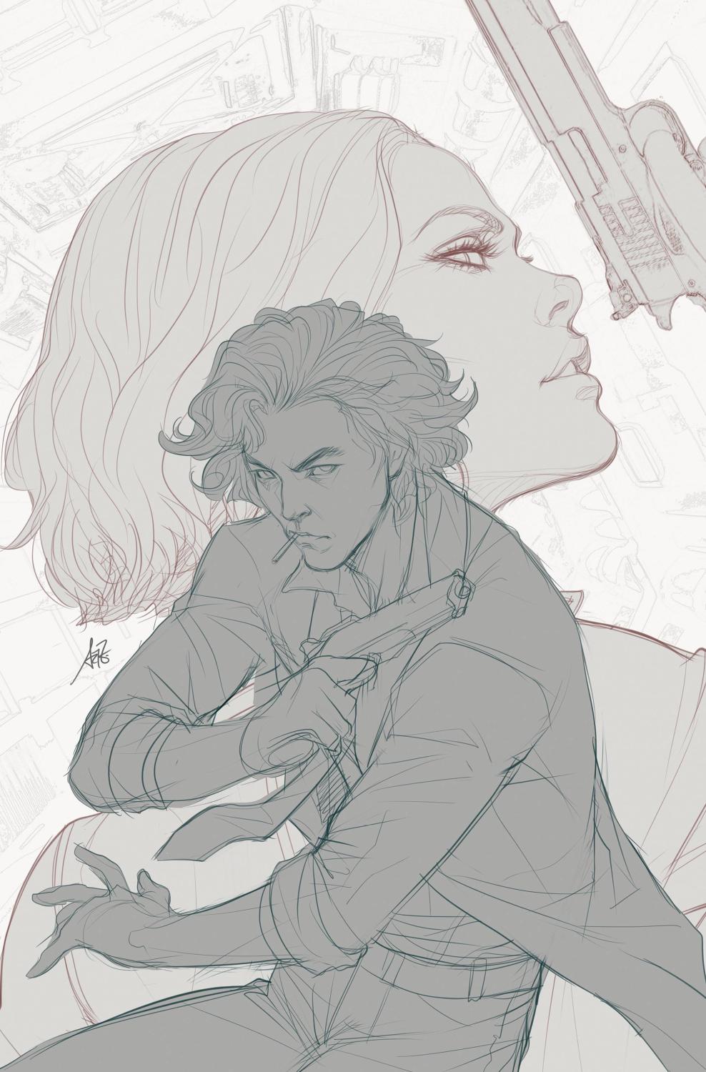 COWBOY BEBOP #1 2ND PRINTING ARTGERM LINE ART