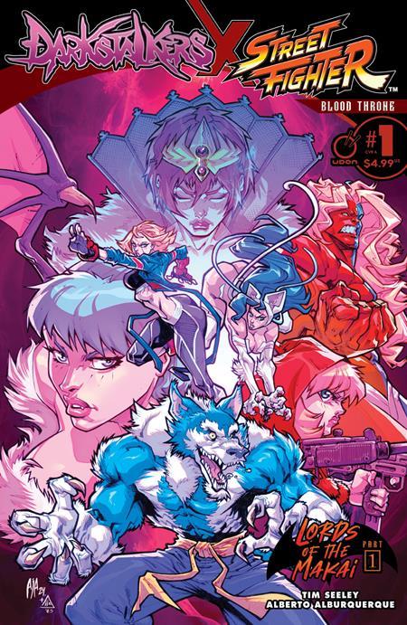 DARKSTALKERS X STREET FIGHTER BLOOD THRONE #1 ONE SHOT CVR A ALBERTO ALBURQUERQUE