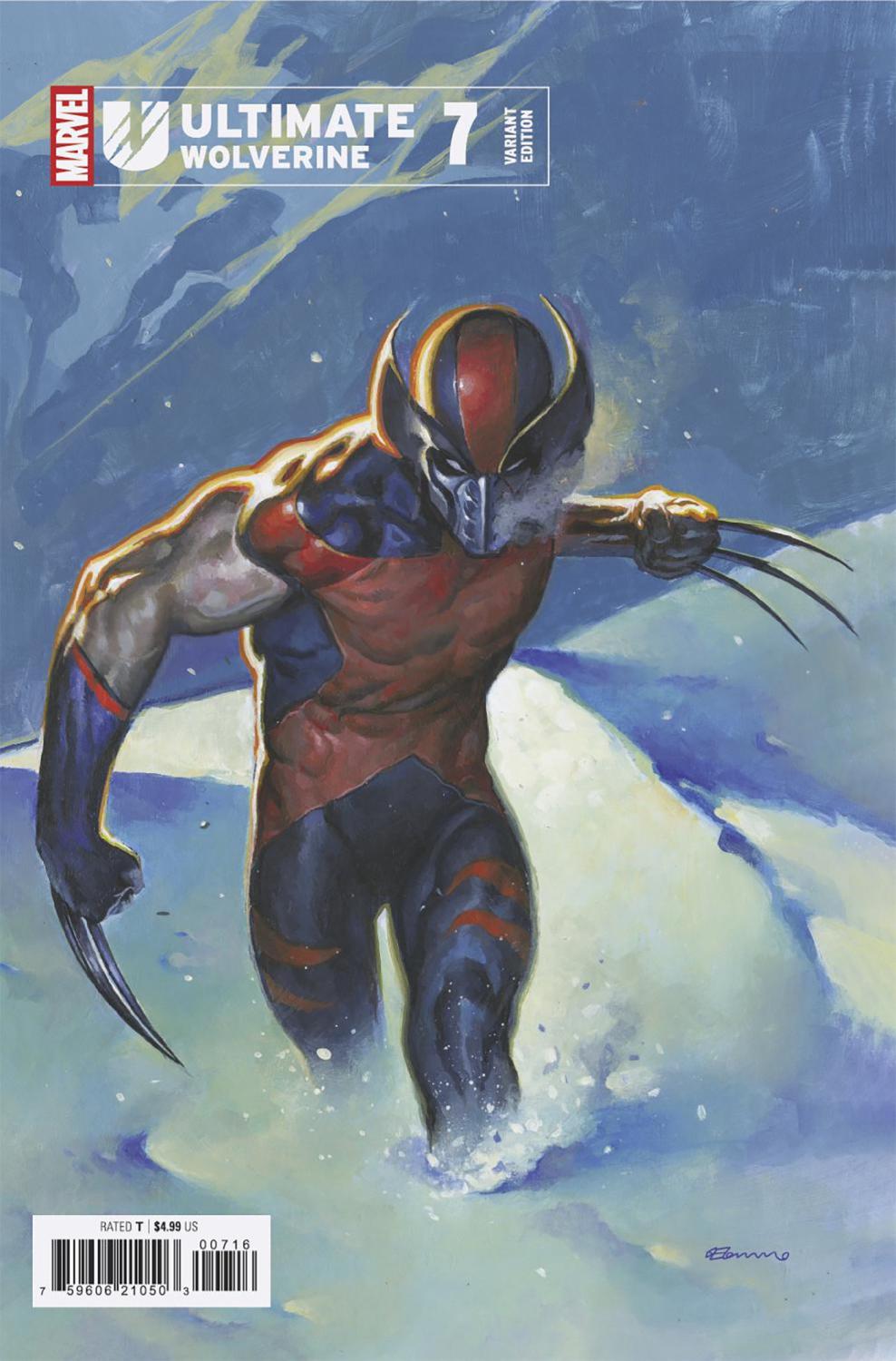 ULTIMATE WOLVERINE #7 FABRIZIO DE TOMMASO VAR 1:25 INCV
