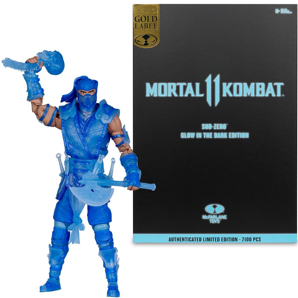 MORTAL KOMBAT 7IN SUB-ZERO MK11 GLOW IN THE DARK GOLD LABEL