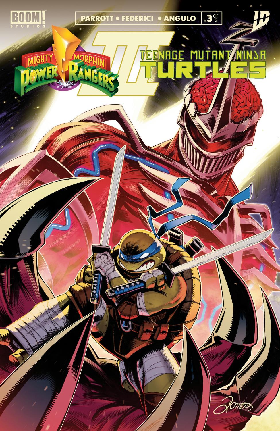 MIGHTY MORPHIN POWER RANGERS TEENAGE MUTANT NINJA TURTLES III #3 CVR A ZONNO