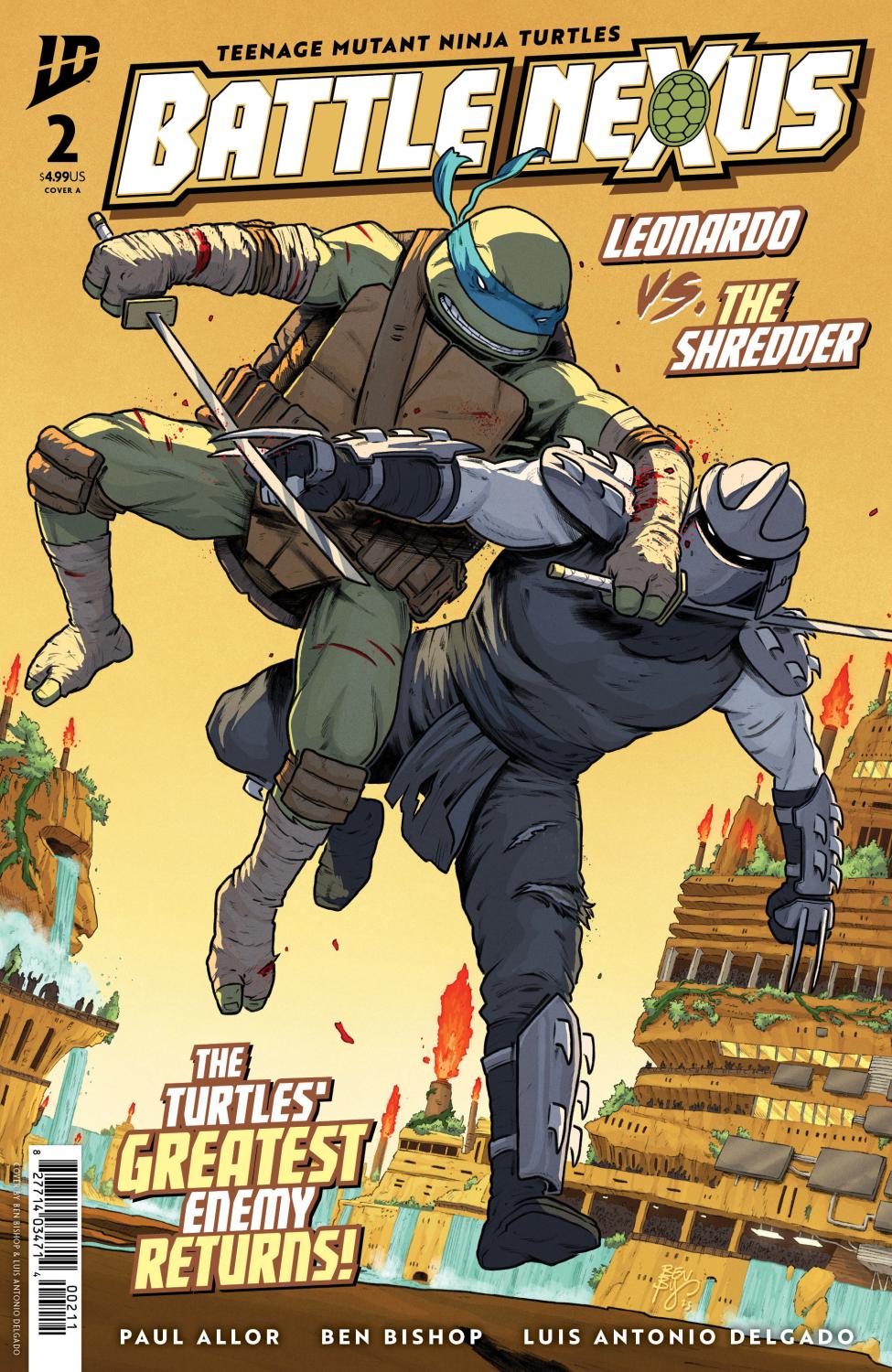 TEENAGE MUTANT NINJA TURTLES BATTLE NEXUS #2 CVR A BISHOP