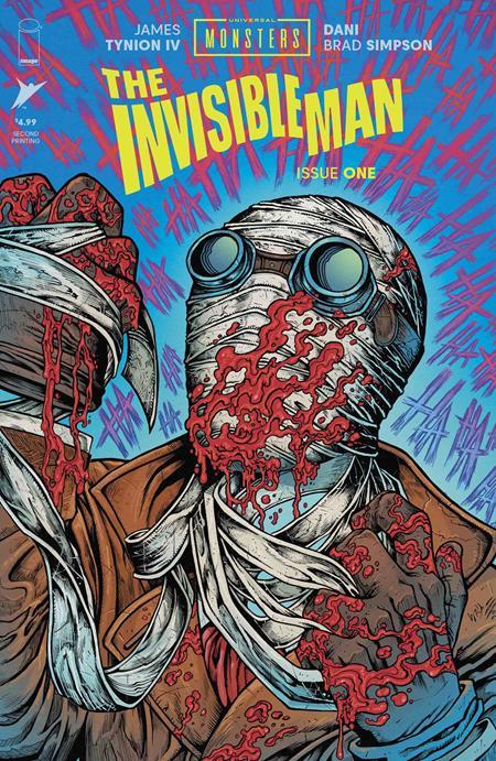 UNIVERSAL MONSTERS THE INVISIBLE MAN #1 2ND PRINTING VAR
