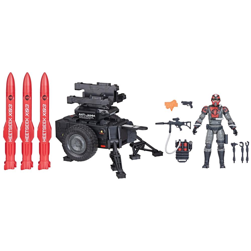 GI JOE CLASSIFIED SERIES COBRA H.I.S.S. TECHNO VIPER AND HMS HEATSEEK MISSILE SYSTEM