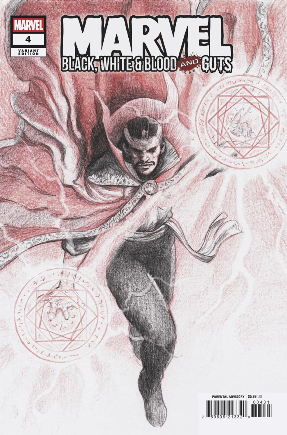 MARVEL BLACK WHITE AND BLOOD AND GUTS #4 MISTSUHIRO ARITA VAR CVR C