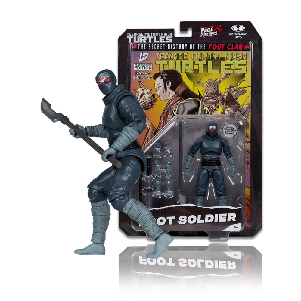 TMNT 5IN FIGURE WITH COMIC WV1 FOOT SOLDIER