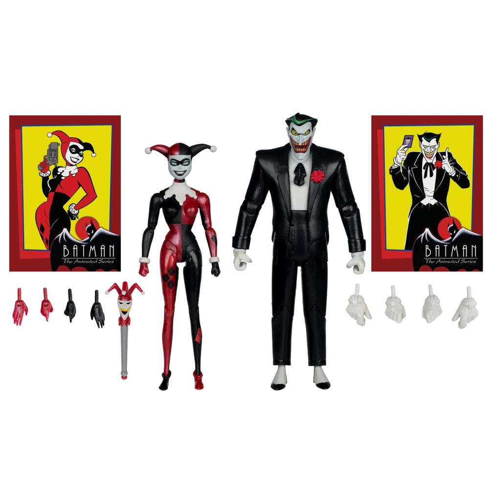 DC DIRECT ANIMATED JOKER & HARLEY QUINN MAD LOVE GOLD LABEL