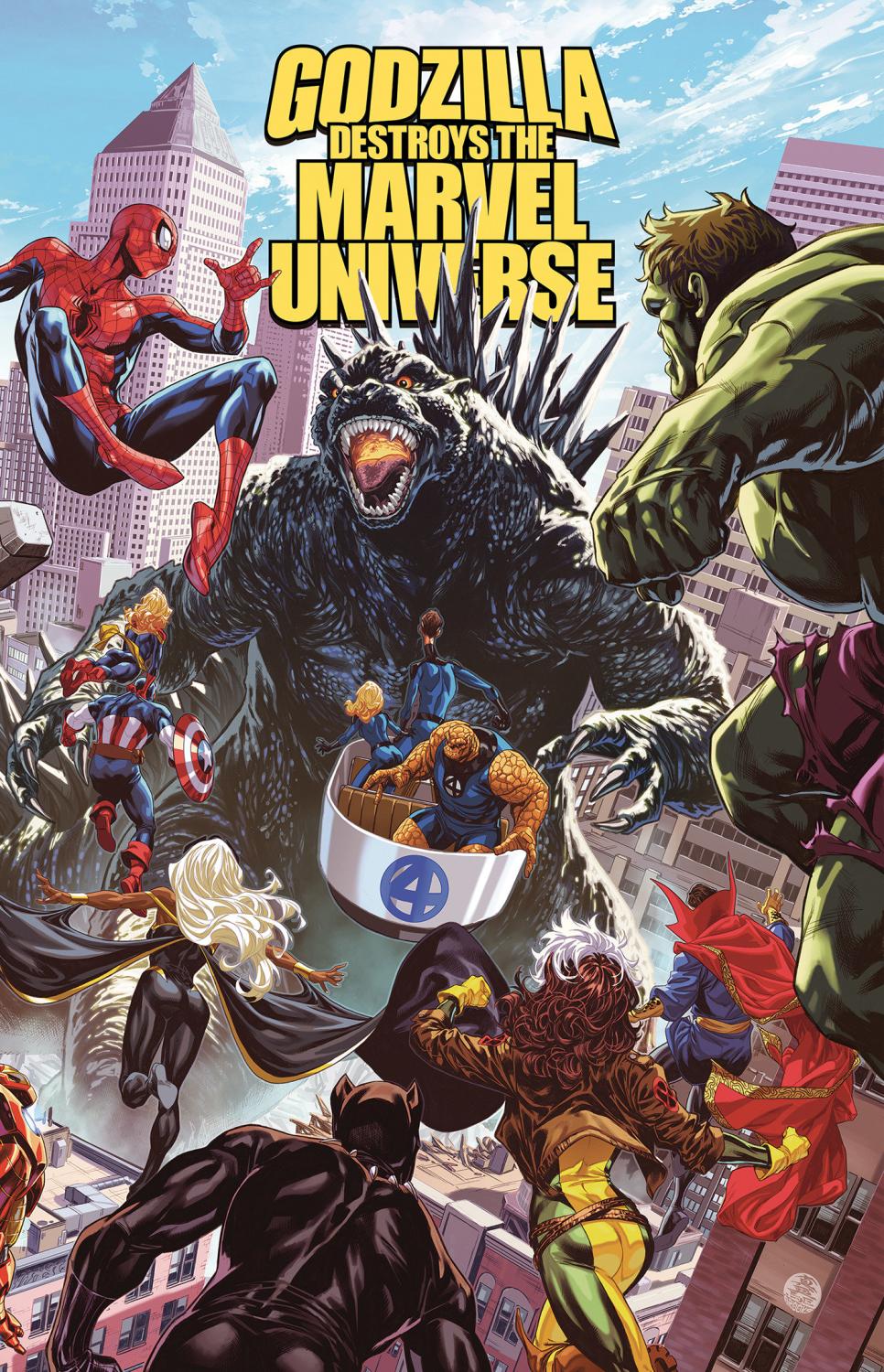 GODZILLA DESTROYS THE MARVEL UNIVERSE TP VOL 01