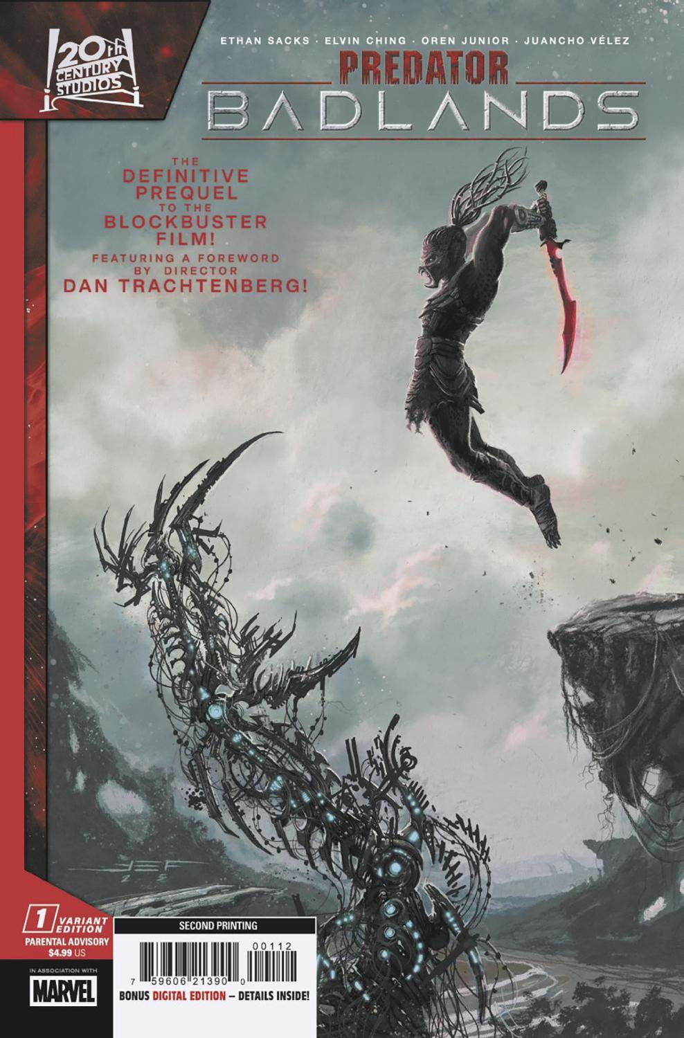 PREDATOR BADLANDS #1 JUAN FERREYRA 2ND PRINTING VAR