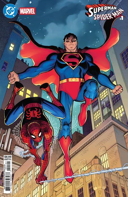 DC MARVEL SUPERMAN SPIDER-MAN #1 ONE SHOT CVR L ARTHUR ADAMS CARD STOCK VAR