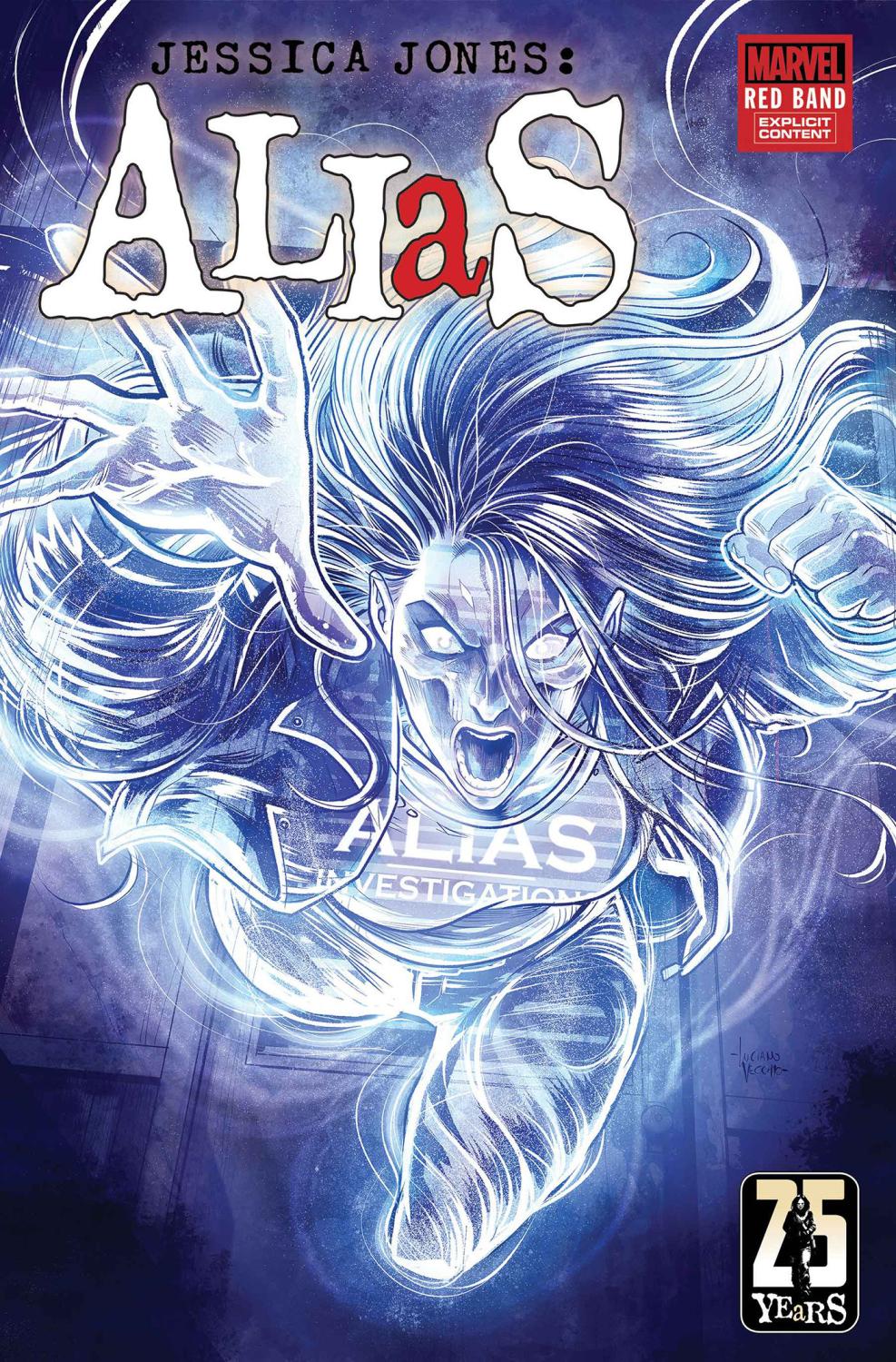 ALIAS RED BAND #1 POLYBAGGED CVR C LUCIANO VECCHIO MARVEL MONSTER VAR